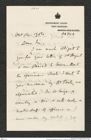 Nachlass Franz Steindachner, Brief von T. R. Barton an Franz Steindachner (14.10.1906), Inv.Nr. 27.01, Seite 1